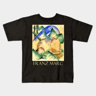 Red Deer by Franz Marc Kids T-Shirt